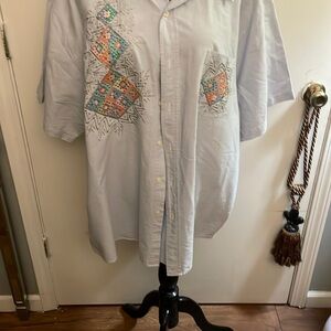 Women Light Gray Geometric Pattern Shirt